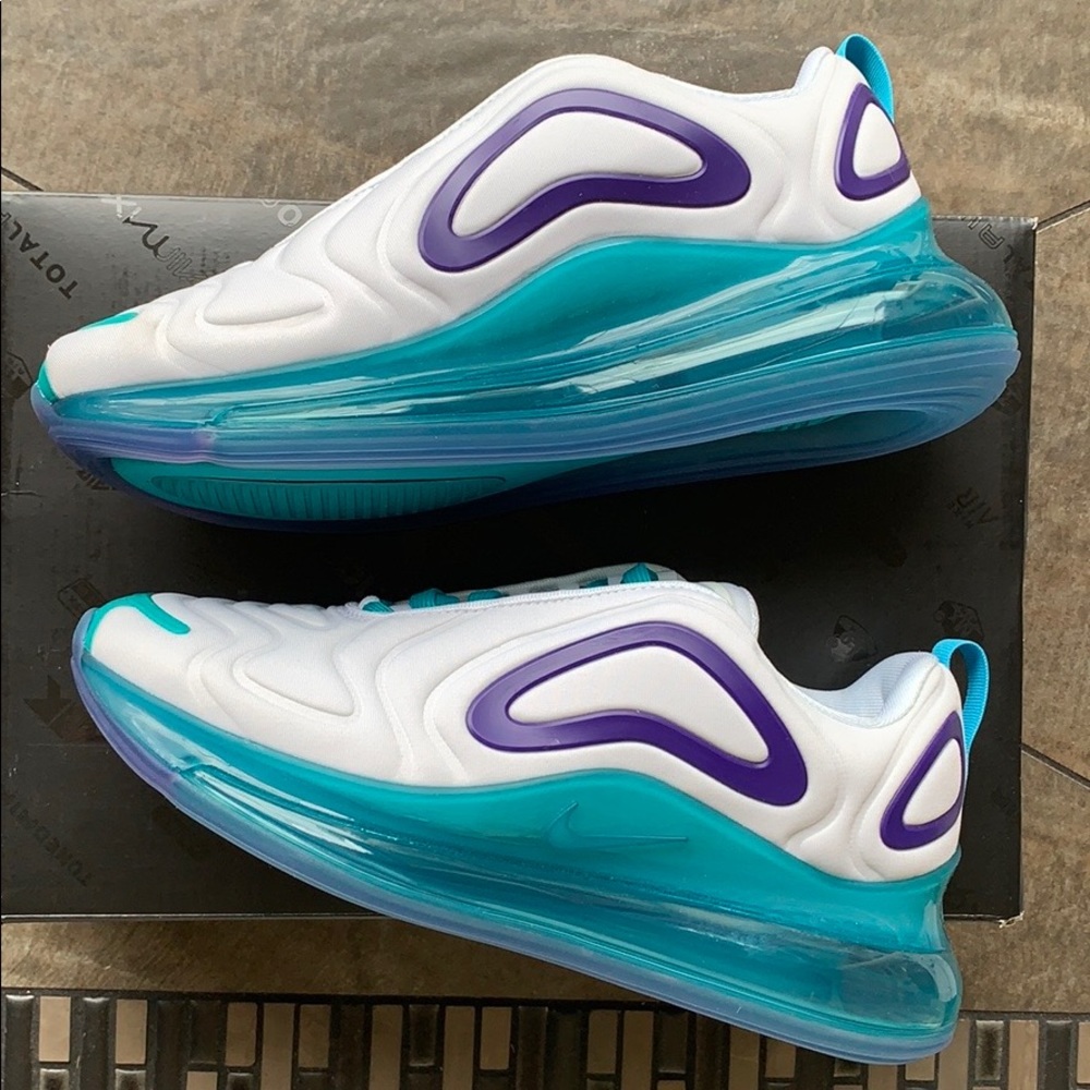 NIKE W AIR MAX 720 white/court purple-spirit teal - Picture 2 of 16